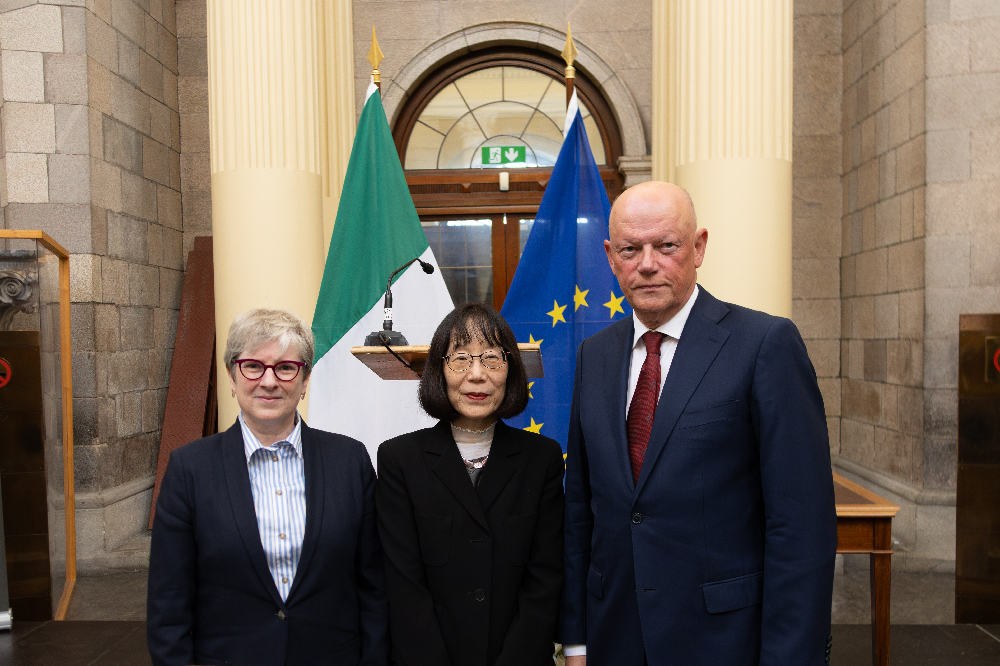 Left to Right Ms Justice Aileen Donnelly Judge Tomoko Akane The Hon. Mr. Justice Donal O’Donnell