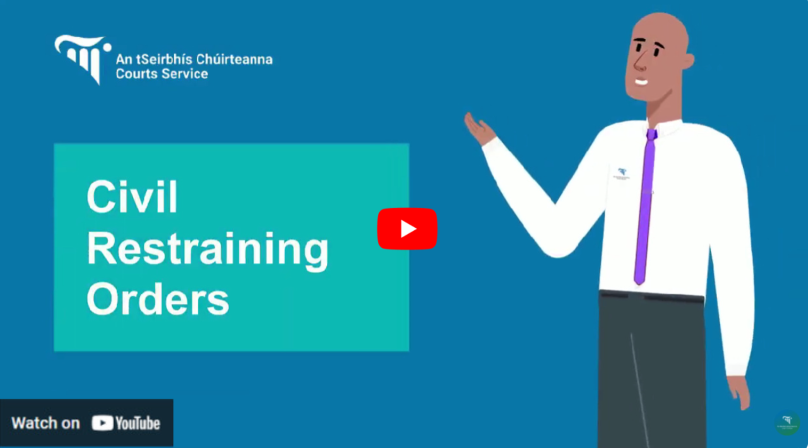 Watch: Civil Restraining Orders — 3 minute video (opens YouTube)